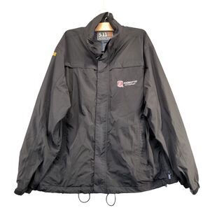 5.11 Tactical Series Men's Windbreaker Jacket Black XL Andretti Autosport Nylon